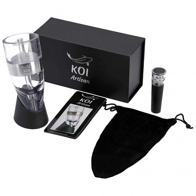 Wine Decanter Wine Aerator Set – Red Wine Pourer and Wine Stopper