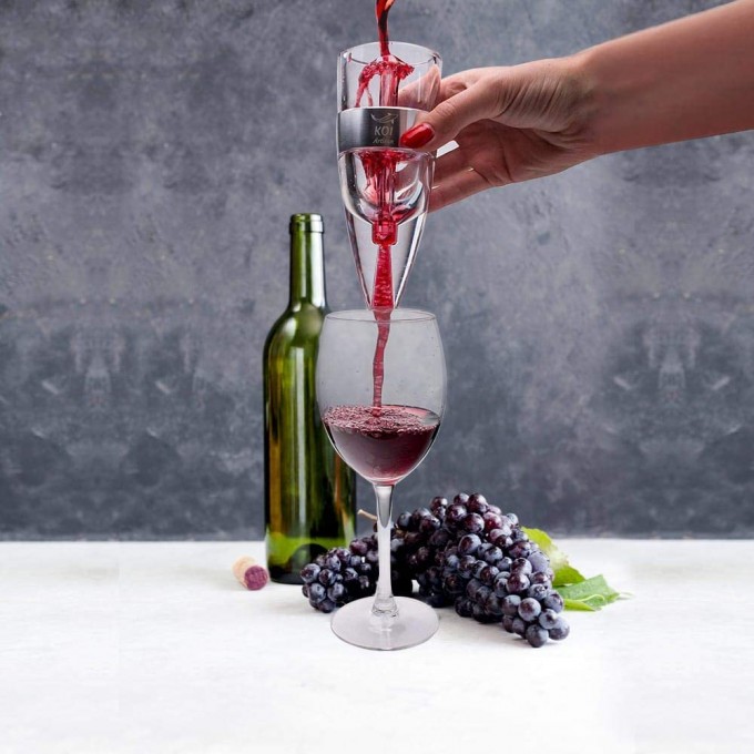Wine Decanter Wine Aerator Set – Red Wine Pourer and Wine Stopper