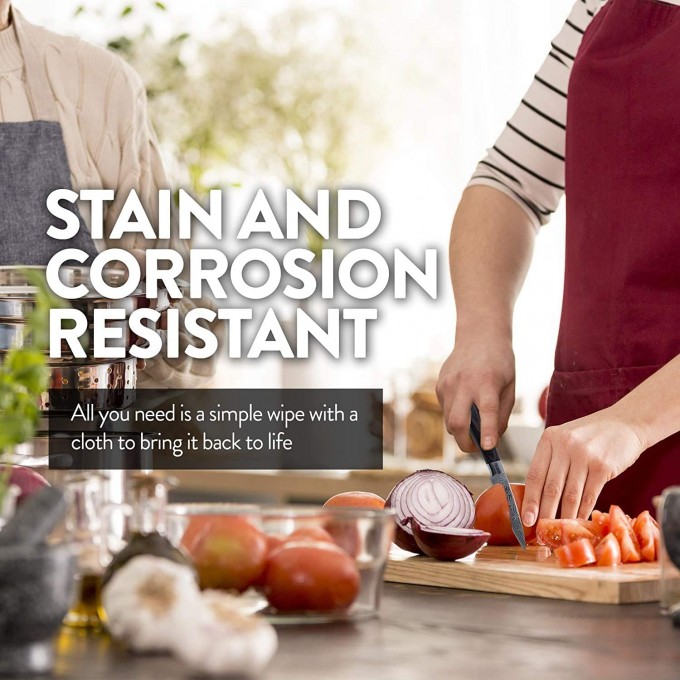 KOI ARTISAN Damascus Style Paring Knife – 3.5 Inch Razor Sharp Edge