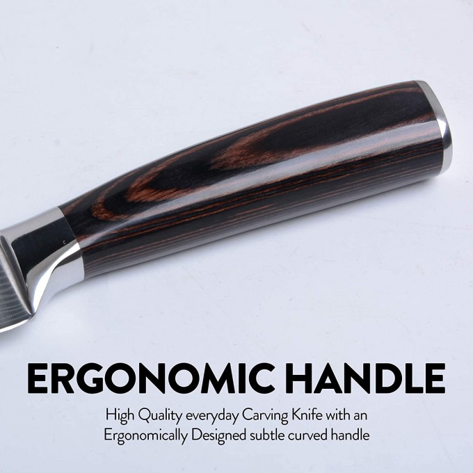 KOI ARTISAN Professional Carving Knife – 7.7 Inch Razor Sharp Blade