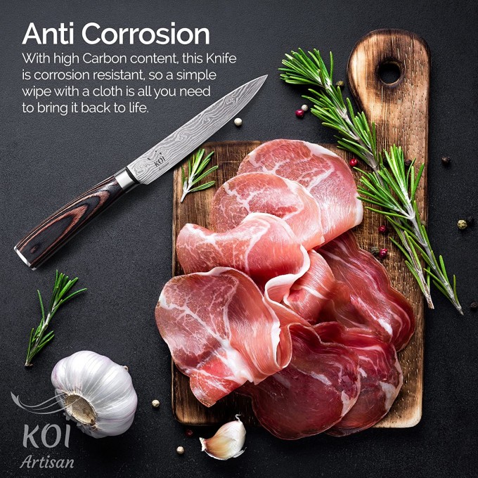 KOI ARTISAN Kitchen Utility Knife – 5 Inch Razor Sharp Blade