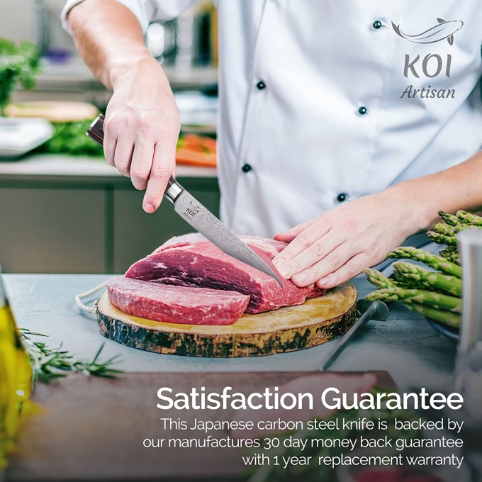 KOI ARTISAN Kitchen Utility Knife – 5 Inch Razor Sharp Blade