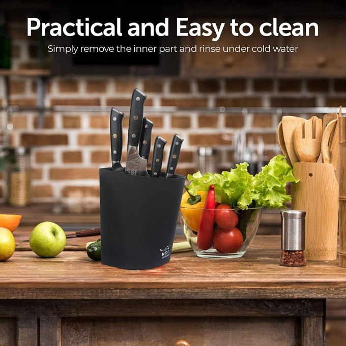 KOI ARTISAN – SPACE SAVING KNIFE BLOCK – STORES UPTO 10 KNIVES