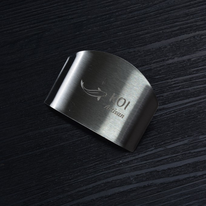 KOI ARTISAN Finger Guard Chopping – Stainless Steel Finger Shield for Cutting, Slicing and Dicing