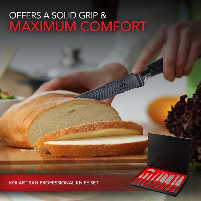 KOI ARTISAN – EVERYDAY RANGE 9 PIECE COMPLETE KNIFE SET