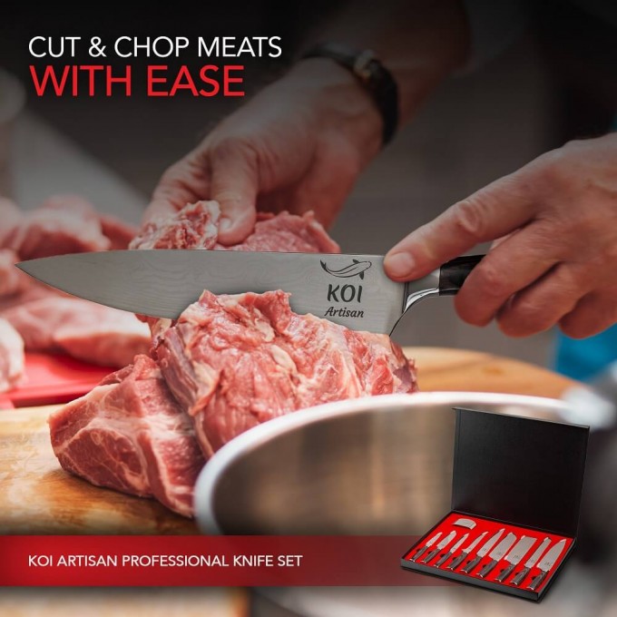 KOI ARTISAN – EVERYDAY RANGE 9 PIECE COMPLETE KNIFE SET
