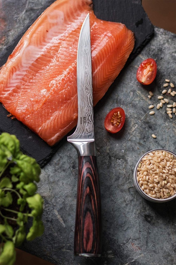 KOI ARTISAN Chefs Boning Knife Deboning Fish and Meat 6 Inches Blade