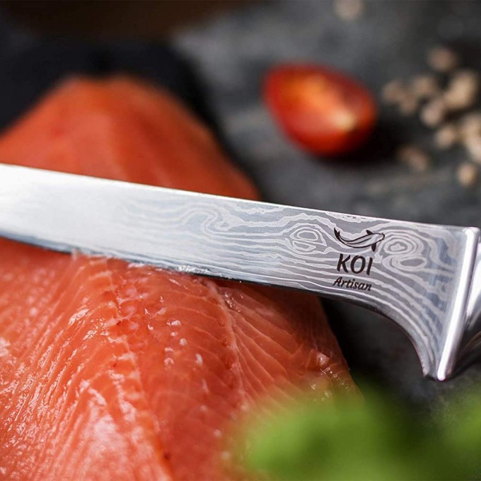 KOI ARTISAN Chefs Boning Knife - Deboning Fish and Meat 6 Inches Blade