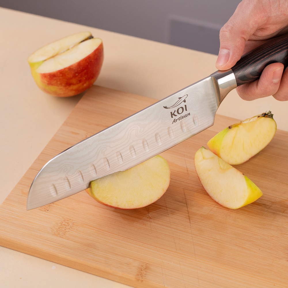 Santoku knife used for hotsell