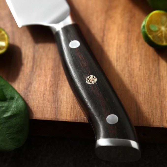 KOI Artisan Utility Knife 5 Inch – German Steel Stain & Corrosion Resistant - Full Tang Chef’s Kitchen Knives - German Knives High Carbon EN1. 4116 Stainless Steel